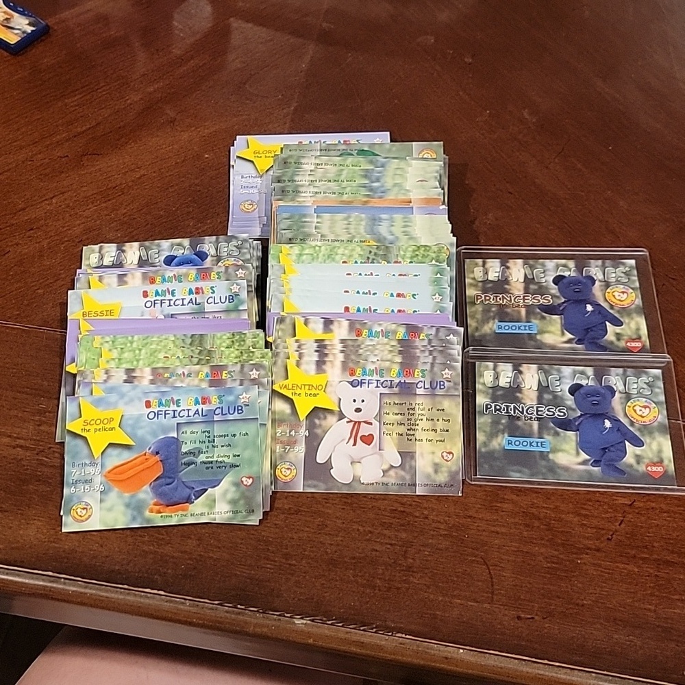 (J23) TY Beanie Babies Official Club Cards